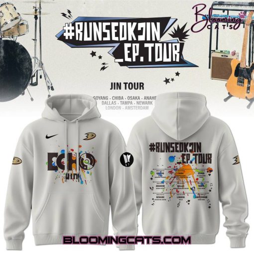 Anaheim Ducks x JIN RunSeokjin Ep. Tour 2025 Special Hoodie