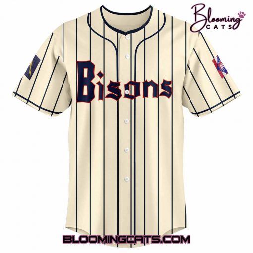 Buffalo Bisons Vintage Movie Night Custom Baseball Jersey