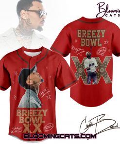 Chris Brown Stadium World Tour 2025 Baseball Jersey