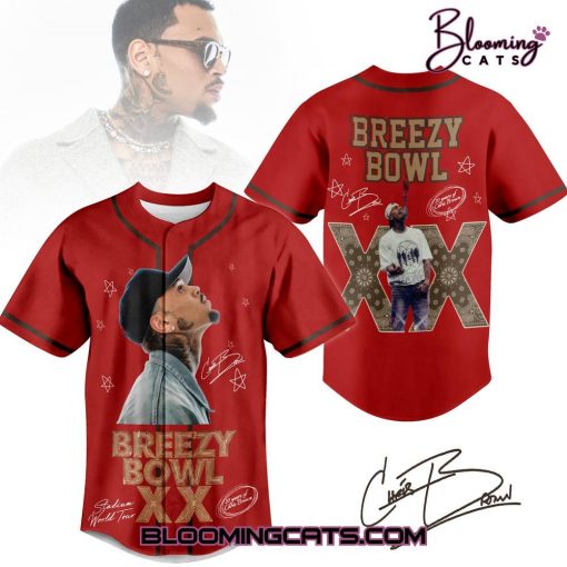 Chris Brown Stadium World Tour 2025 Baseball Jersey