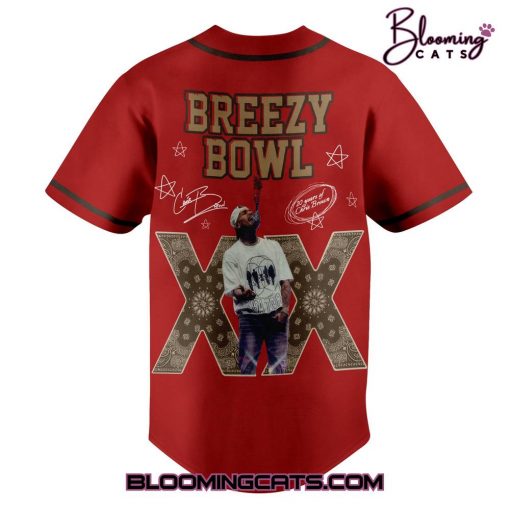 Chris Brown Stadium World Tour 2025 Baseball Jersey