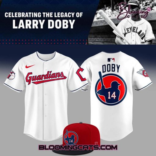 Cleveland Guardians Celebrating Larry Doby Day Baseball Jersey
