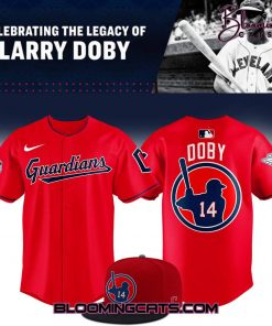 Cleveland Guardians Celebrating Larry Doby Day Baseball Jersey