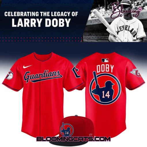 Cleveland Guardians Celebrating Larry Doby Day Baseball Jersey