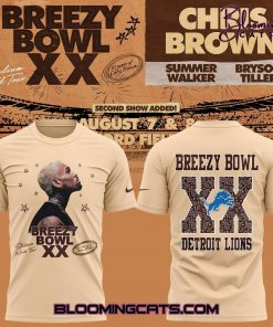 Detroit Lions x Chris Brown Breezy Bowl XX 2025 Special Tee