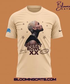 Detroit Lions x Chris Brown Breezy Bowl XX 2025 Special Tee