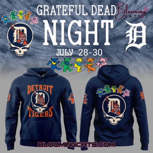 Detroit Tigers x Grateful Dead 2025 Special Edition Hoodie