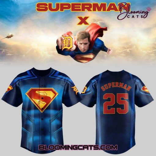 Detroit Tigers x Superman 2025 Special Edition Jersey