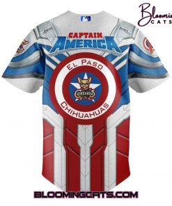 El Paso Chihuahuas x Captain America 2025 Jersey