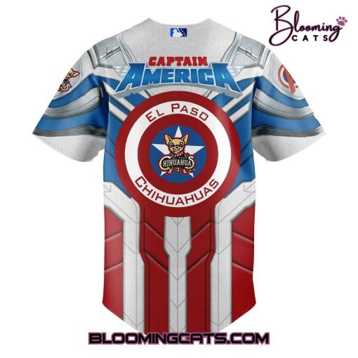 El Paso Chihuahuas x Captain America 2025 Jersey
