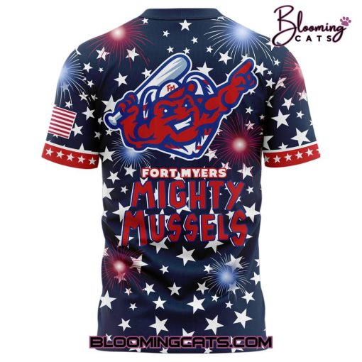 Fort Myers Mighty Mussels Independence Day 2025 Tee