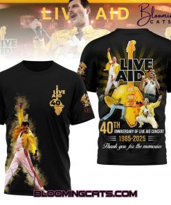 Freddie Mercury “40TH ANNIVERSARY OF LIVE AID CONCERT” T-Shirt