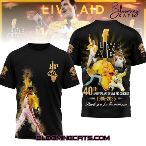 Freddie Mercury “40TH ANNIVERSARY OF LIVE AID CONCERT” T-Shirt