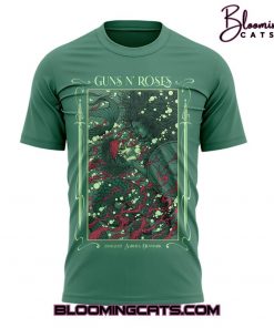 Guns N’ Roses World Tour to Aarhus 2025 Limited Edition Green Shirt