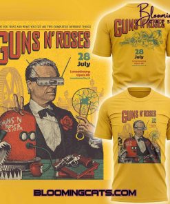 Guns N’ Roses World Tour to Luxembourg 2025 T-Shirt