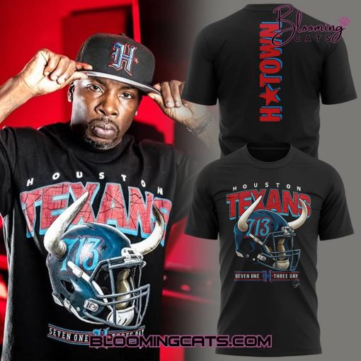 Houston Texans x H-Townnn 713 Day Lil Keke T-Shirt