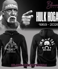 Hulk Hogan 1953–2025 Black Hoodie