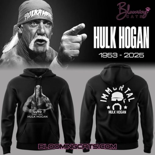 Hulk Hogan 1953–2025 Black Hoodie