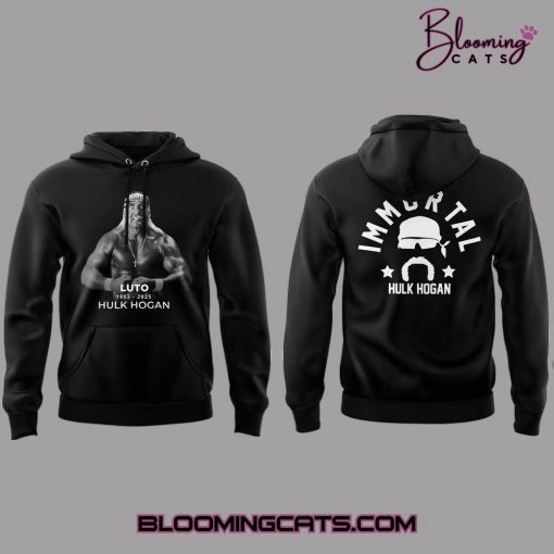 Hulk Hogan 1953–2025 Black Hoodie