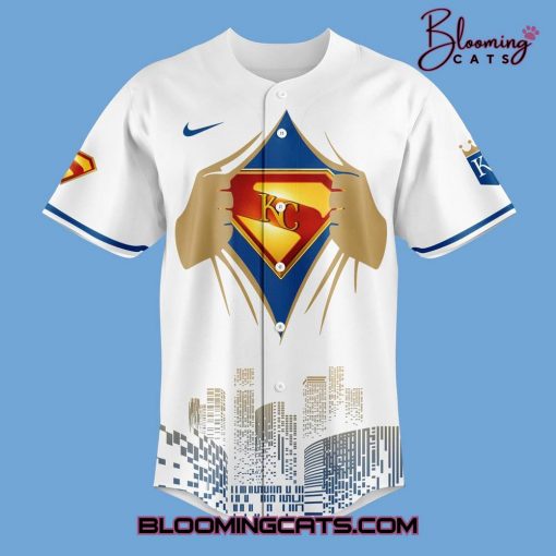 Kansas City Royals x Superman Night 2025 Custom Baseball Jersey