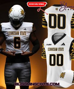 Kennesaw State Owls White Uniform Football Jersey
