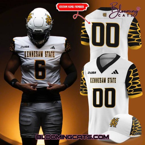 Kennesaw State Owls White Uniform Football Jersey