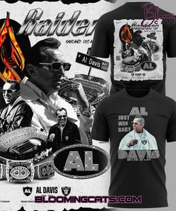 Las Vegas Raiders Al Davis “Just Win Baby” Black Tee
