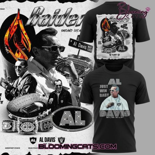 Las Vegas Raiders Al Davis “Just Win Baby” Black Tee