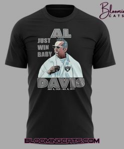 Las Vegas Raiders Al Davis “Just Win Baby” Black Tee