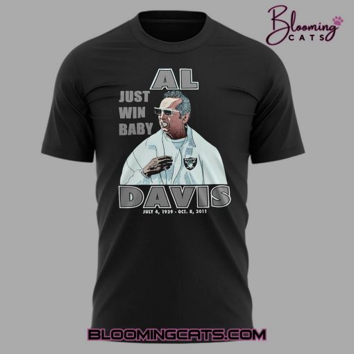Las Vegas Raiders Al Davis “Just Win Baby” Black Tee