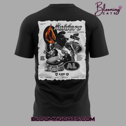 Las Vegas Raiders Al Davis “Just Win Baby” Black Tee