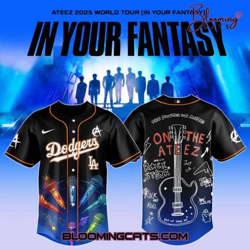 Los Angeles Dodgers x ATEEZ 2025 World Tour 2025 Limited Edition Jersey