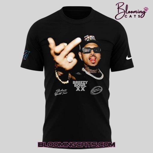 Miami Marlins x Chris Brown Breezy Bowl XX 2025 T-shirt
