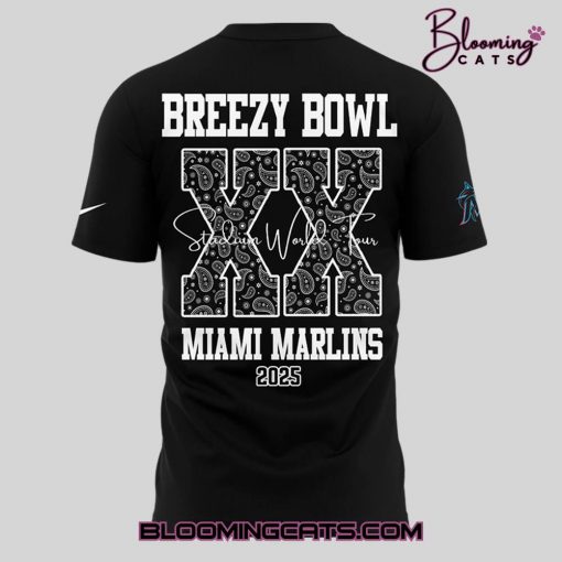 Miami Marlins x Chris Brown Breezy Bowl XX 2025 T-shirt