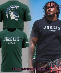 Michigan State Jesus Won 2025 Green T-Shirt