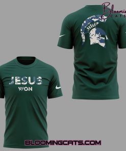 Michigan State Jesus Won 2025 Green T-Shirt
