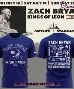 New York Giants x Zach Bryan Tour 2025 Shirt