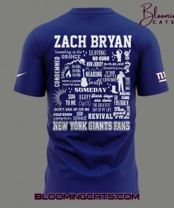 New York Giants x Zach Bryan Tour 2025 Shirt