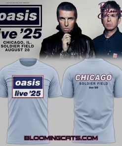 Oasis Live ’25 Tour Soldier Field T-Shirt – Limited Edition