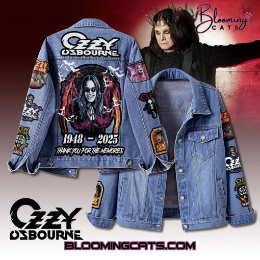 Ozzy Osbourne “Thank you for the memories” Denim Jacket