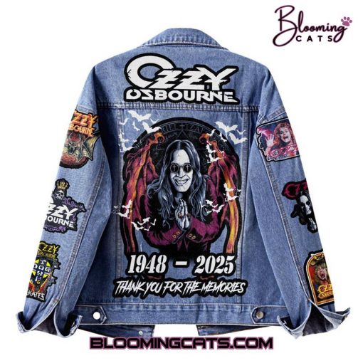 Ozzy Osbourne “Thank you for the memories” Denim Jacket