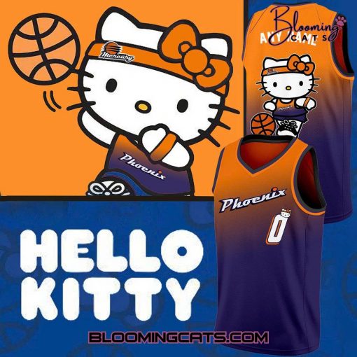 Phoenix Mercury x Hello Kitty V-neck Basketball Jersey – Special Edition