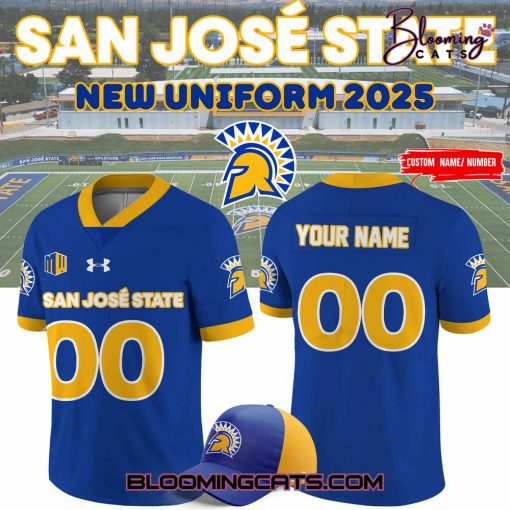 San José State Football 2025 New Uniform Football Jersey