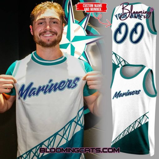Seattle Mariners Custom Basketball Jersey-Limited Edition