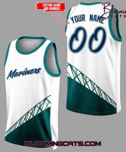 Seattle Mariners Custom Basketball Jersey-Limited Edition