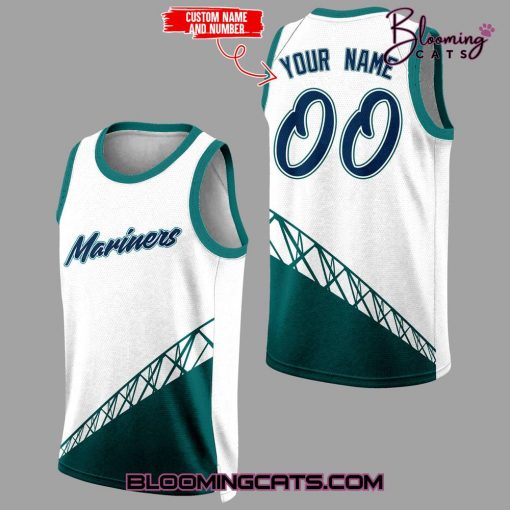 Seattle Mariners Custom Basketball Jersey-Limited Edition