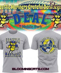 Seattle Mariners Grateful Dead Night Special Grey Tee