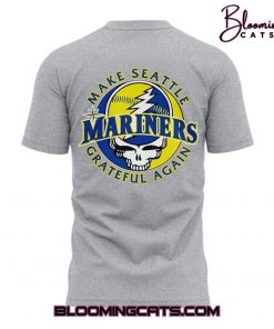 Seattle Mariners Grateful Dead Night Special Grey Tee