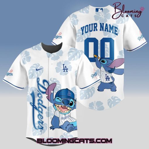 Stitch x Los Angeles Dodgers Custom Baseball Jersey
