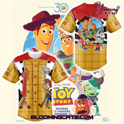 Toy Story Woody Celebrating 30 Year Baseball Jersey